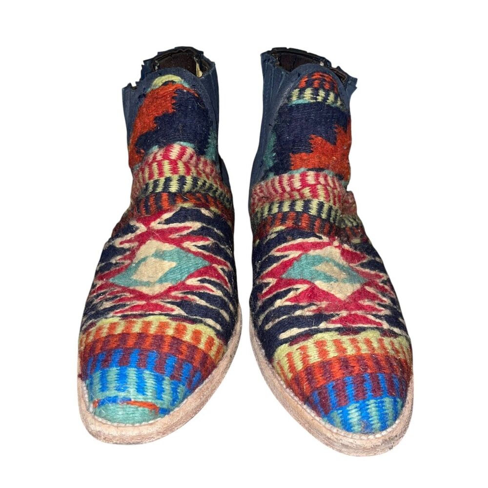 Free People Multicolor Patterned Ankle Boots - image 3